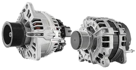 Motor de arranque e alternador automotivo